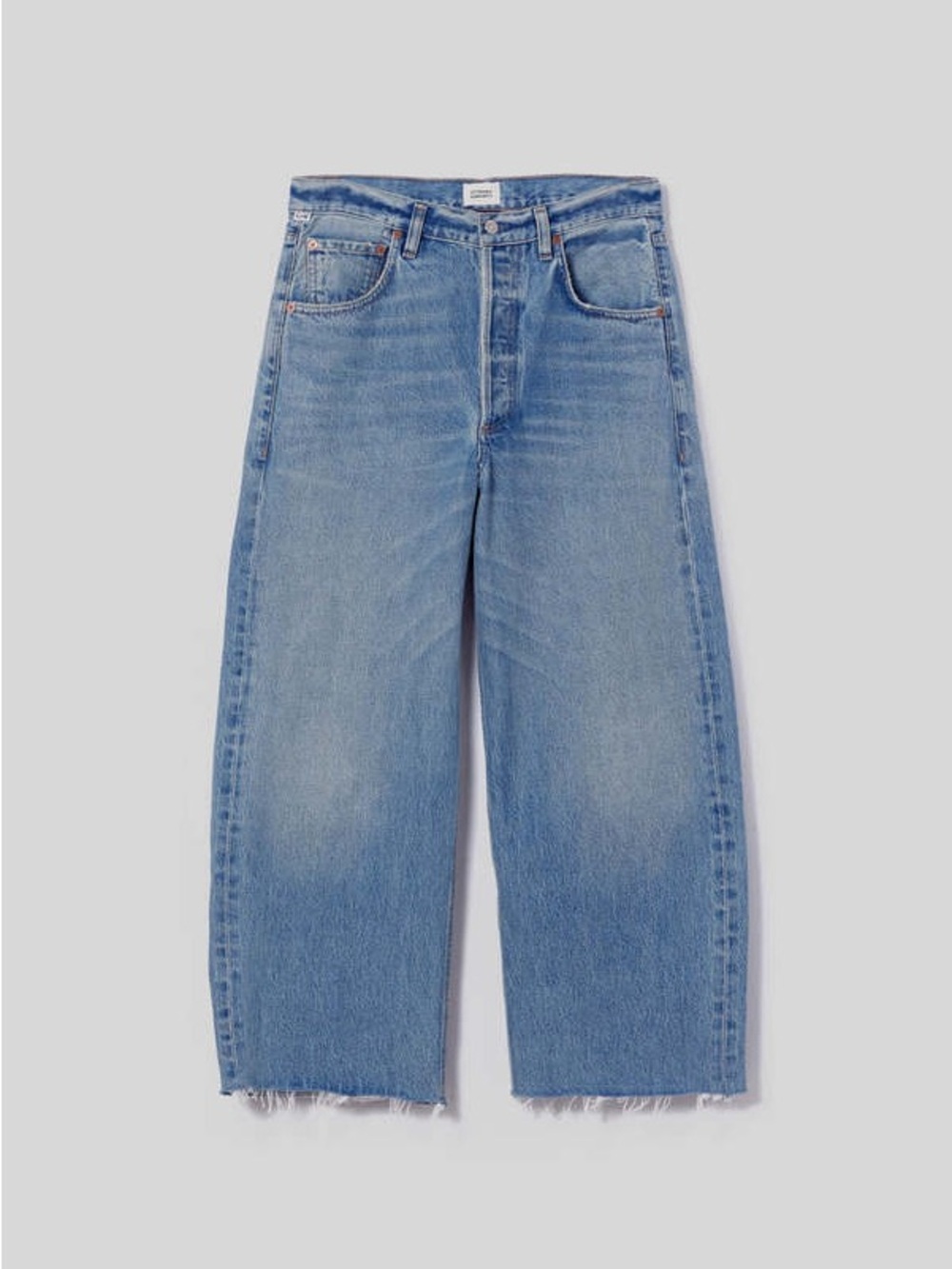 NEW Citizens Of Humanity Ayla Barrel Leg Crop Raw Hem in Sodapop Womens Size 26‎ - Picture 7 of 13